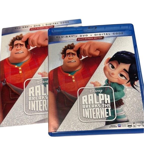 7 MOVIES/50$ Wreck It Ralph- Ralph Breaks the Internet Blu-ray DVD - Picture 1 of 6